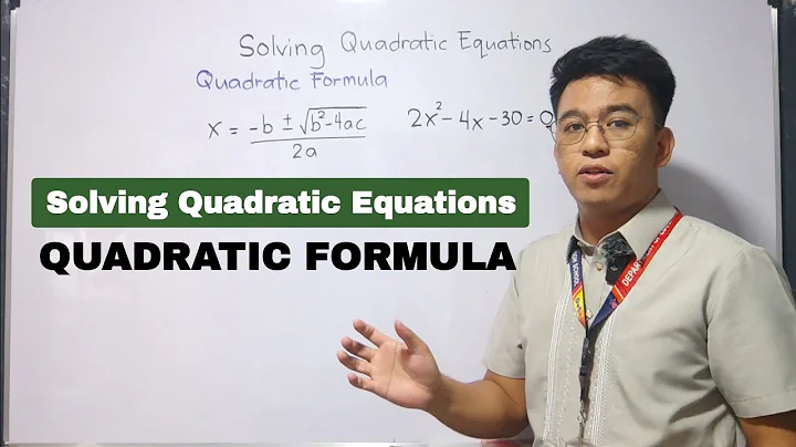 Solving Quadratic Equations using Quadratic Formula