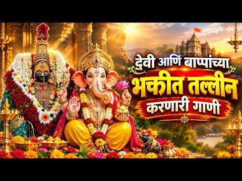 बाप्पांच्या आगमनाची भक्तीमय गाणी | मनाला शांती देणारी गाणी 🙏