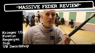 Massive 'Feder' HEMA Longsword Comparison: Krieger, Kvetun, Regenyei, Sigi & VB Swordshop