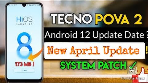 Tecno pova 2 New system update hios 8.0 | android 12 software update.