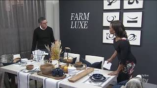 Creating a sophisticated + rustic 'farm luxe' dining room
