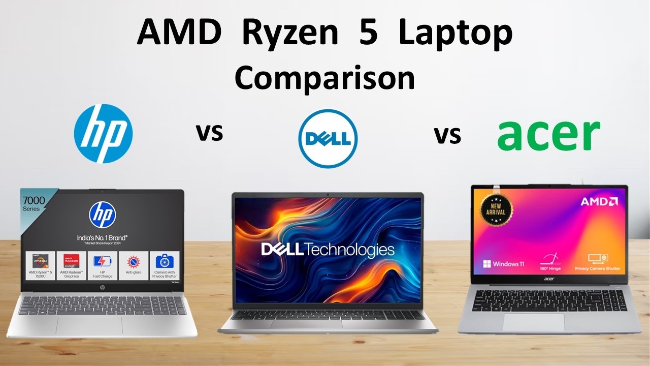 Dell vs HP vs Acer AMD Ryzen 5 Laptop Comparison Tamil