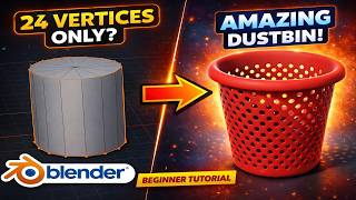 Blender Beginners Tutorial | Modeling a Dust Bin in blender