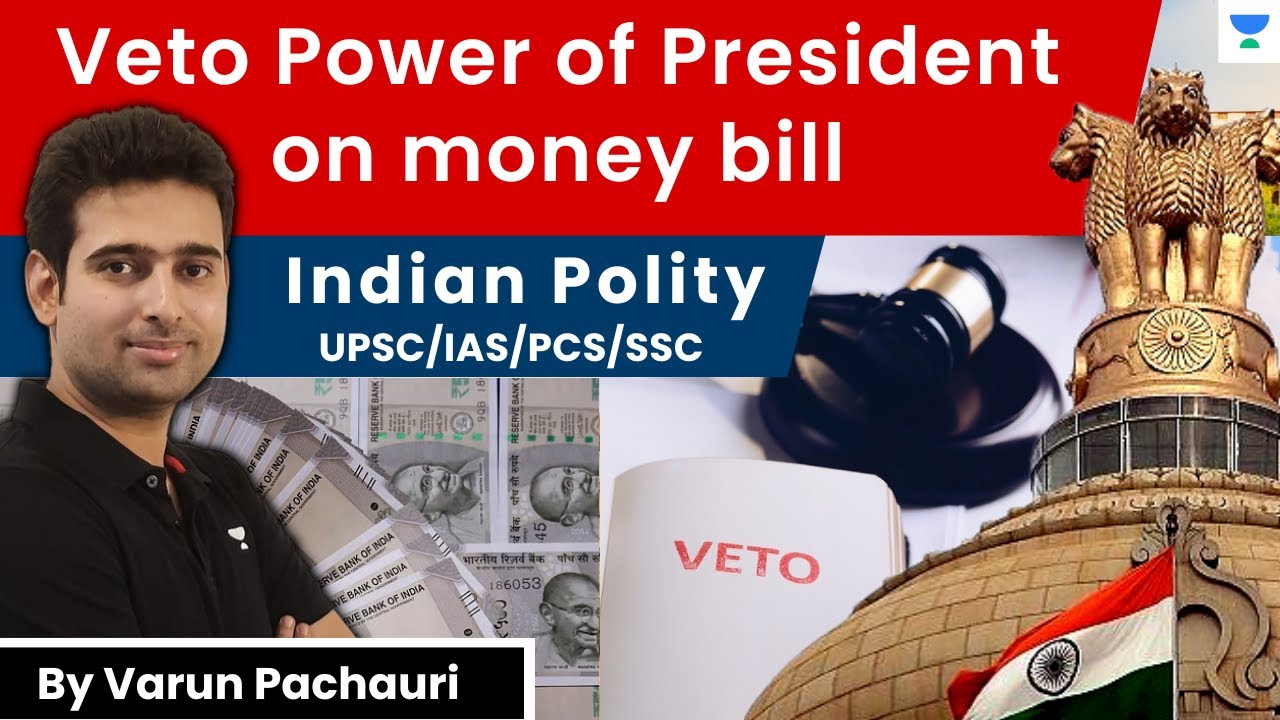 Veto Power of President on money bill I In Hindi I Indian Polity 2023 I