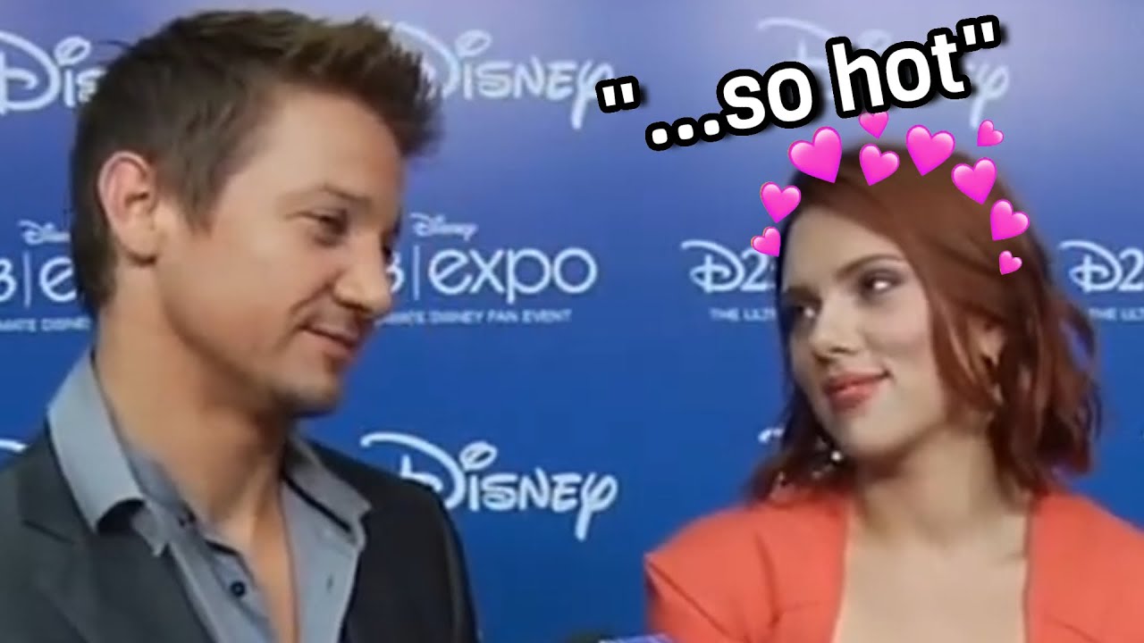 Скарлетт Йоханссон флиртует со всеми членами актерского состава Marvel в течение 13 минут подряд