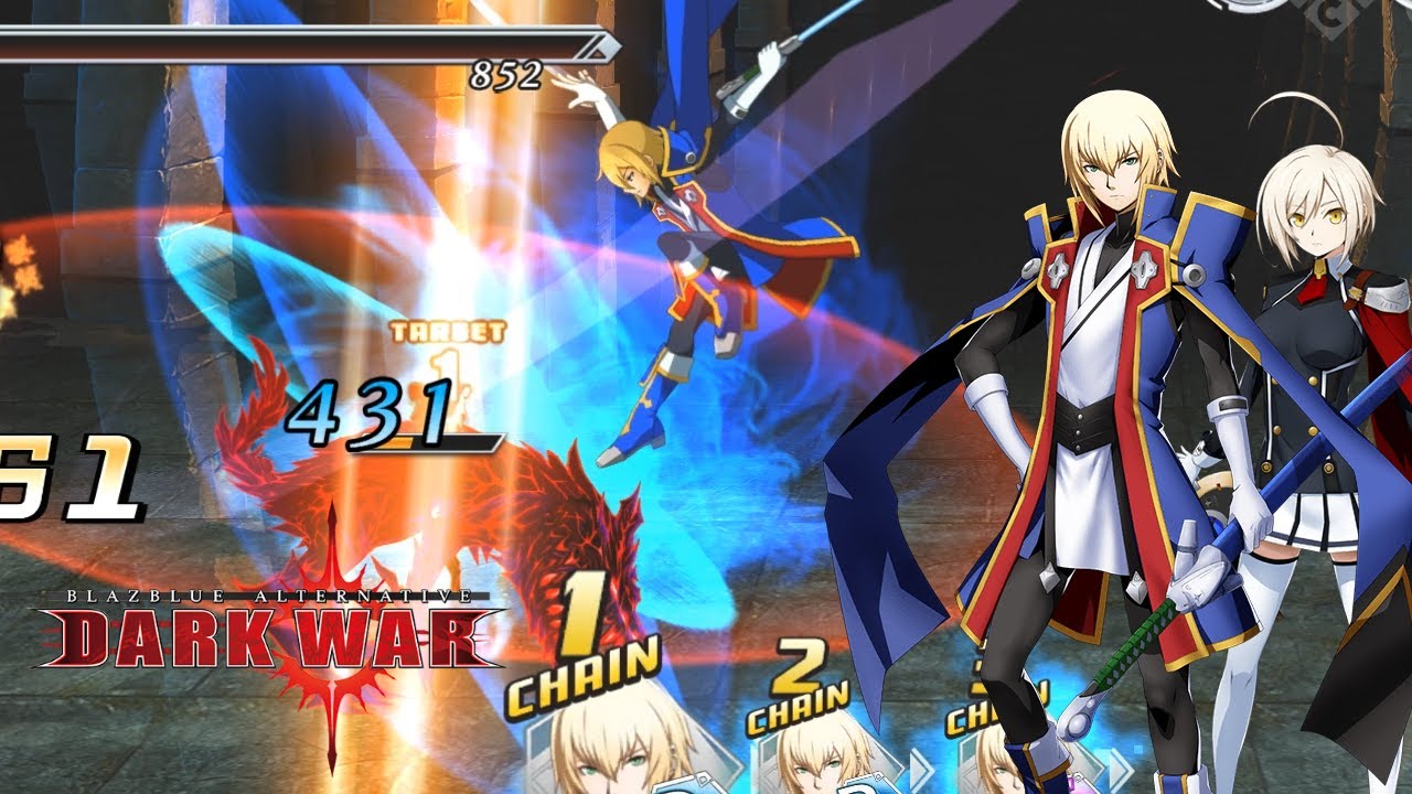 BlazBlue Alternative Dark War (JP) Starting gameplay YouTube