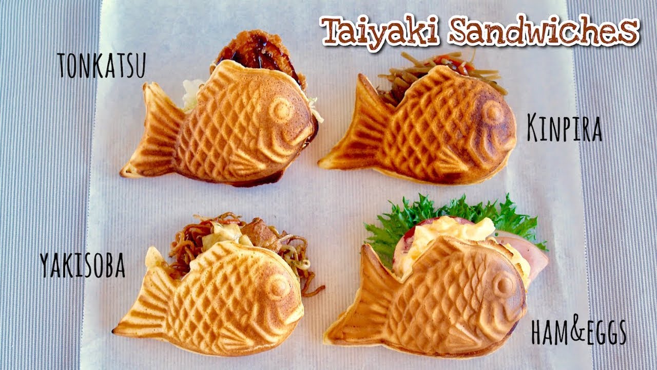 Download How to Make Taiyaki Sandwiches (Recipe) | OCHIKERON | Create Eat Happy :)