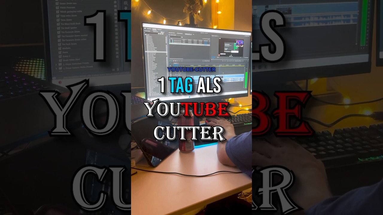 1 Tag als YouTube Cutter 🙏🏽 