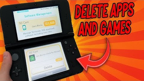 How to delete Games and apps on the Nintendo 3DS