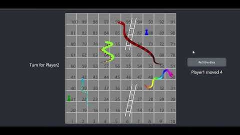 Snake and Ladder game using ReactJS