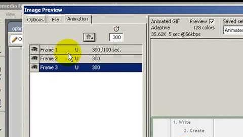 How to create animated gifs with fireworks
