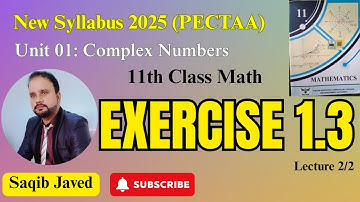 Exercise 1.3 | Lecture 2/2 | Formation of Complex Polynomials | 11th Class Math New Syllabus 2025