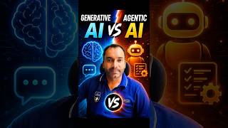 Difference in Generative AI & Agentic AI #ai #softwaretesting #softwaretesting #java #python #coding