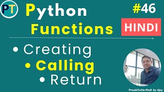 Python tutorial | Python Functions ( Basics, Creating, Calling, return ) With Examples - Hindi