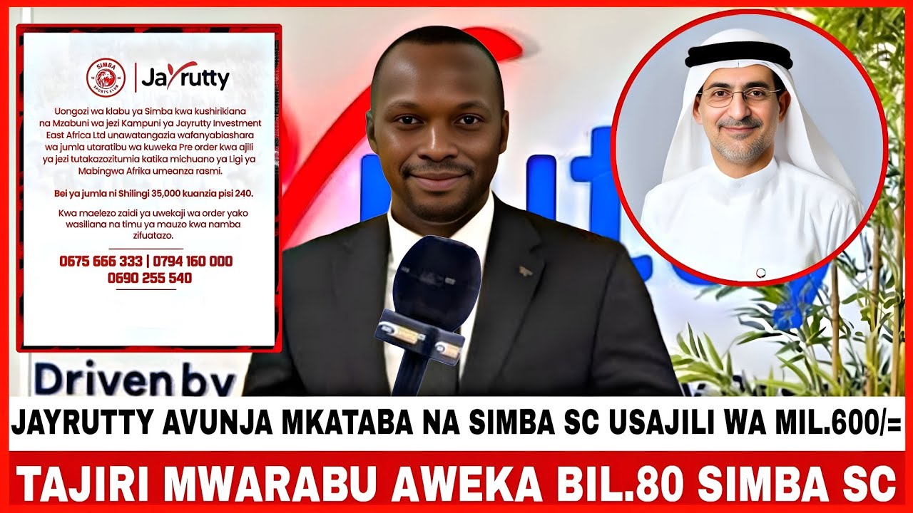 🚨TOBAA....!! JAYRUTTY AVUNJA MKATABA SIMBA SC!?/MWARABU AITAKA SIMBA KWA BIL.70/MIL.600/= ZA USAJILI