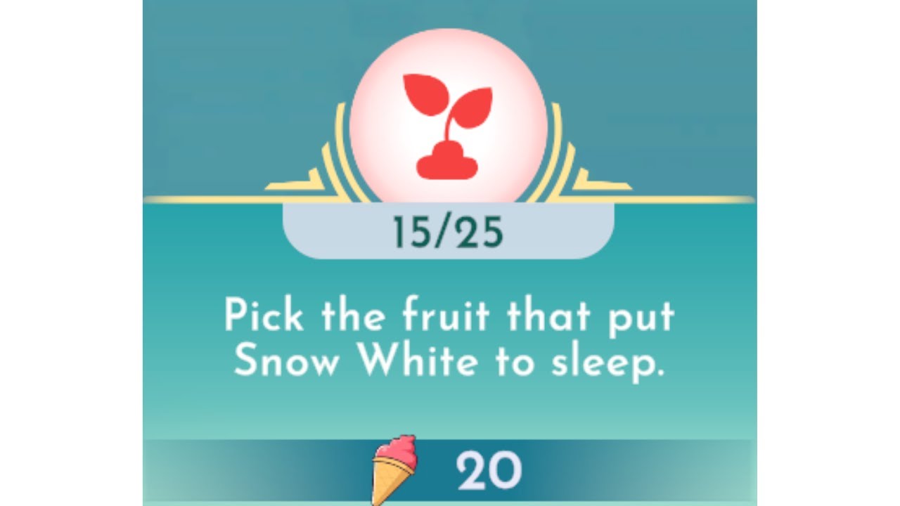 ドリームライトノーブレスハッピーフルーツ Pick the fruit that put Snow White to sleep - Disney Dreamlight