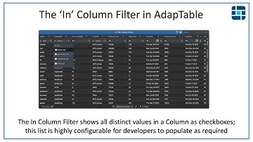 The "In" Column Filter in AdapTable