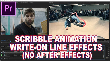 How to SCRIBBLE Animation write-on line effects in Premiere Pro Tutorial No After Effects C/O Tech
