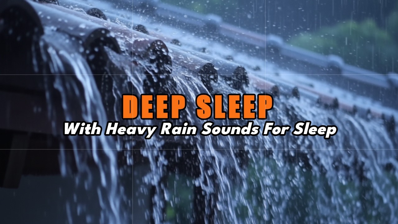 Fall Asleep Fast In Village | Stream rain Sounds for  Deep Sleep And Insomnia