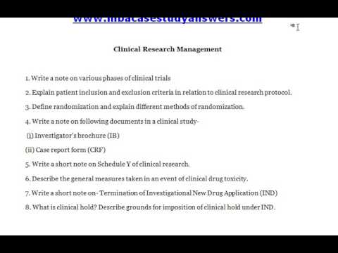 How to write a clinical trial