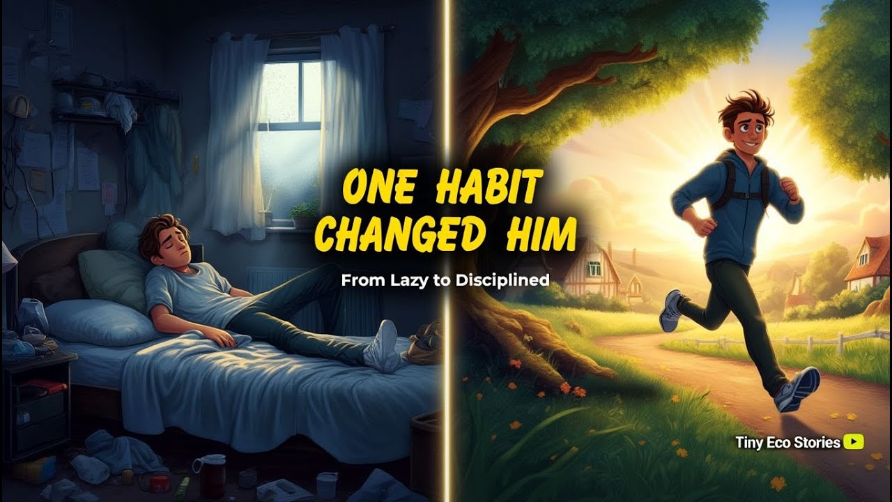 He Was Lazy Every Day | One Small Habit Changed His Life | Motivational Story | Tiny Eco Stories