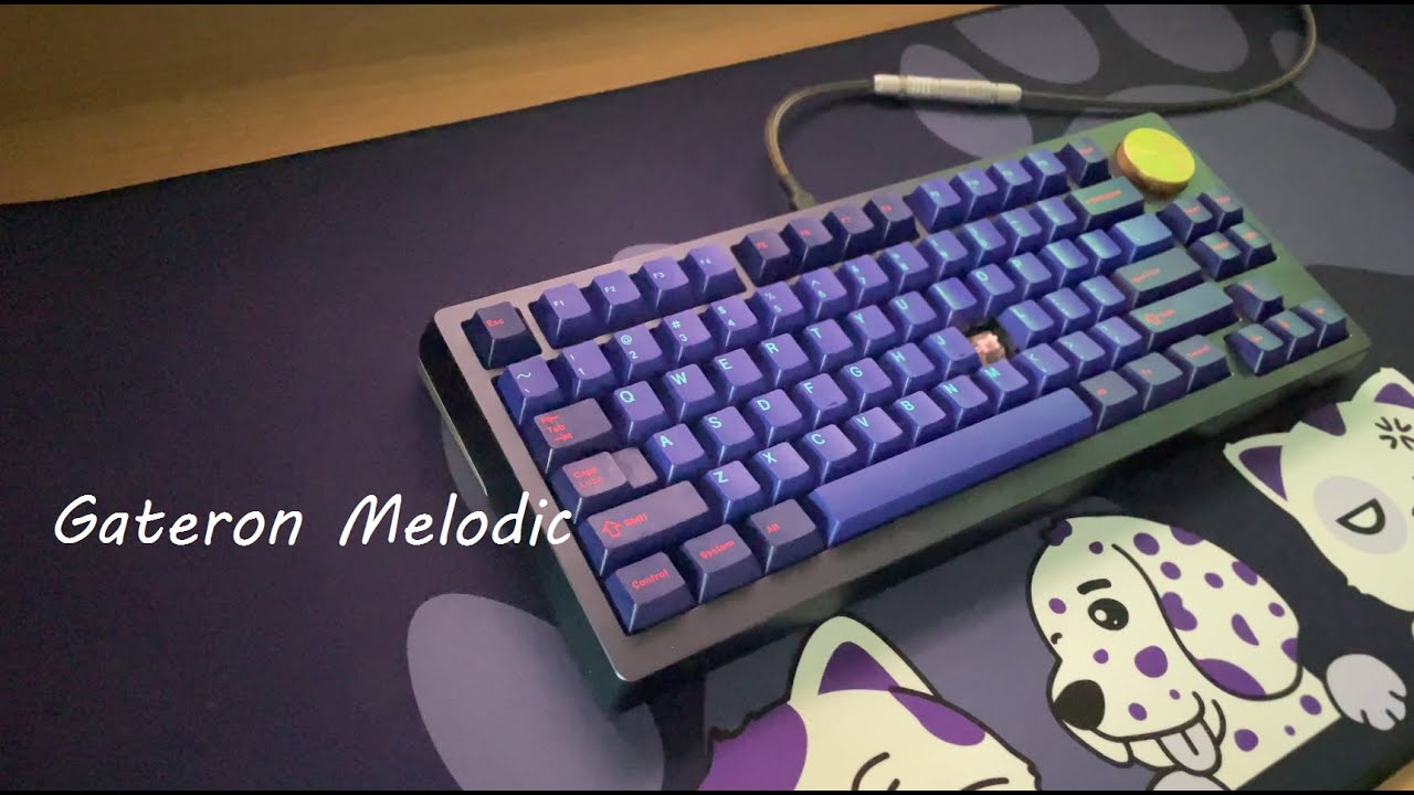 Mammoth75 PC plate Gateron Melodic 맘모스75 게이트론 멜로딕 클릭 스위치