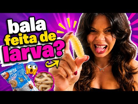 Trying Asian snacks (larva candy and bland ramen) - Dudda Maryah