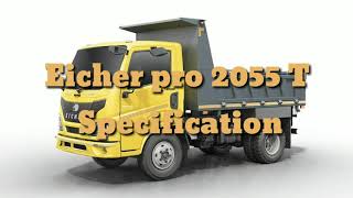 eicher pro 2055 t specification