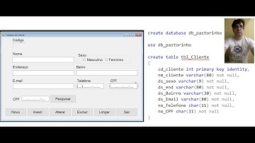 aula 16 - inserindo dados na tabela cliente parte I