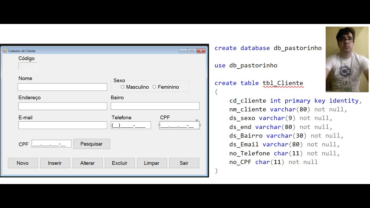 aula 16 - inserindo dados na tabela cliente parte I