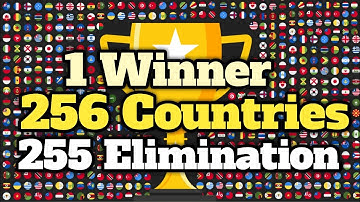 256 Countries & 255 Elimination Country Marble Race Tournament in Algodoo - World Marble Race