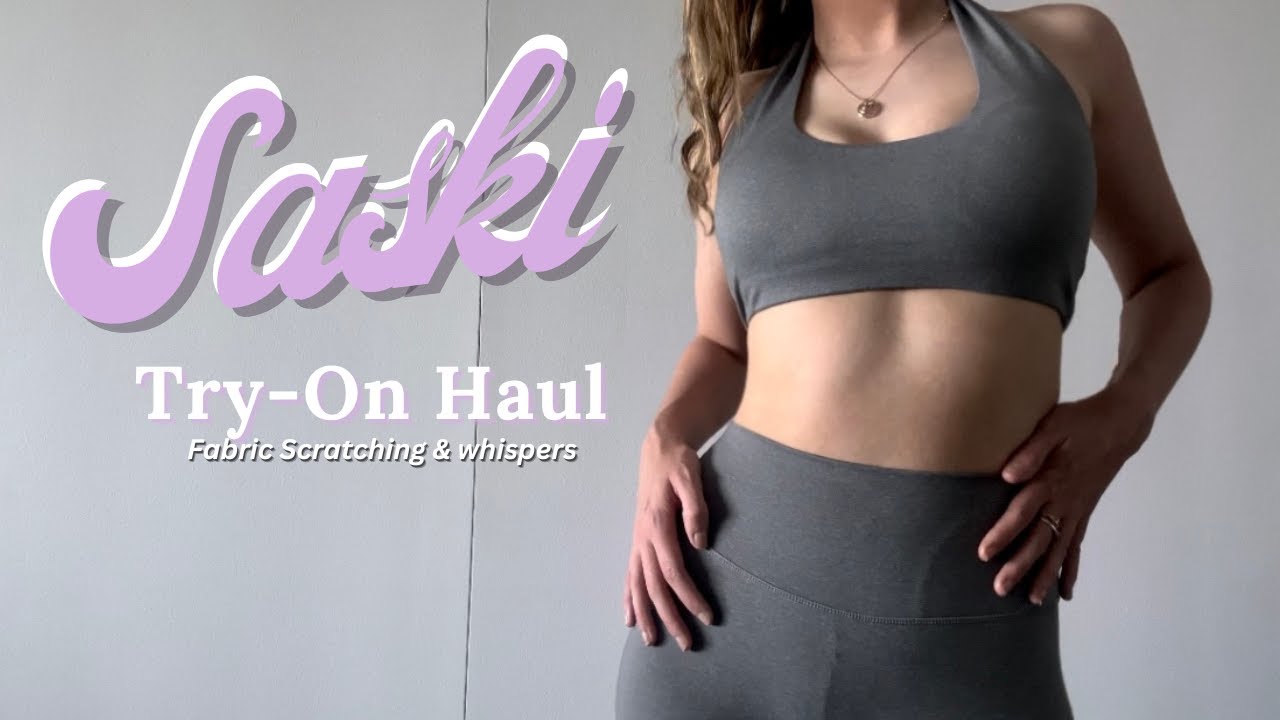 ASMR SASKI COLLECTION Try-On Haul | Fabric Scratching, Soft Whispers