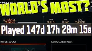 REACTING TO 147 DAYS TIME PLAYED in BLACK OPS 3... WTF