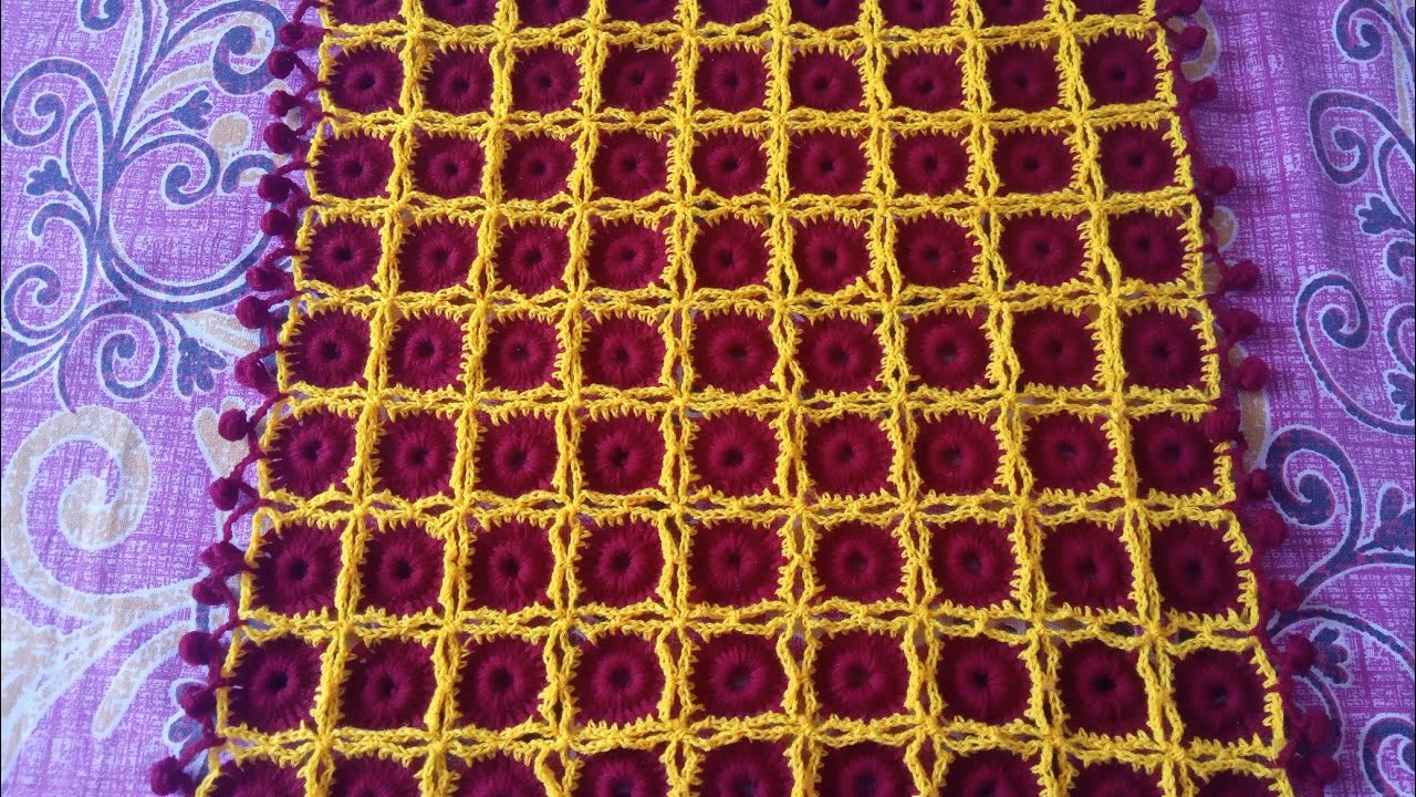 Very simple and beautiful table mat design #Taalposh design #Table mat ...