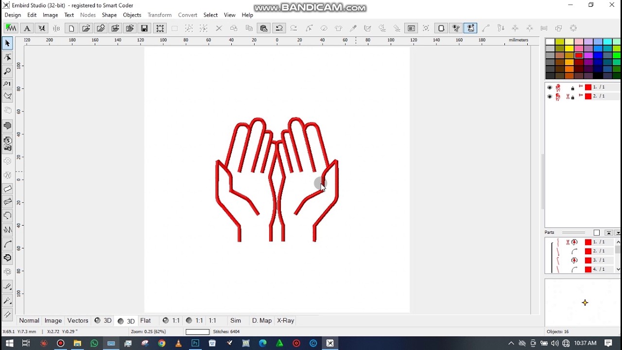 Tengeneza Stroke za Embroidery