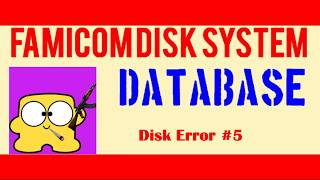 Famicom Disk System Disk Error #5