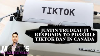 Justin Trudeau JT responds to possible TikTok ban in Canada ￼