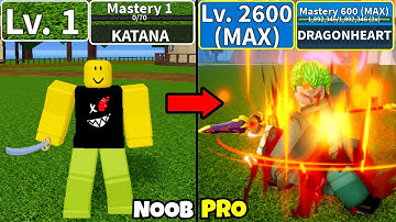 Beating Blox Fruits using All Swords! Level 0 to Max Level Noob to Pro in Blox Fruits!