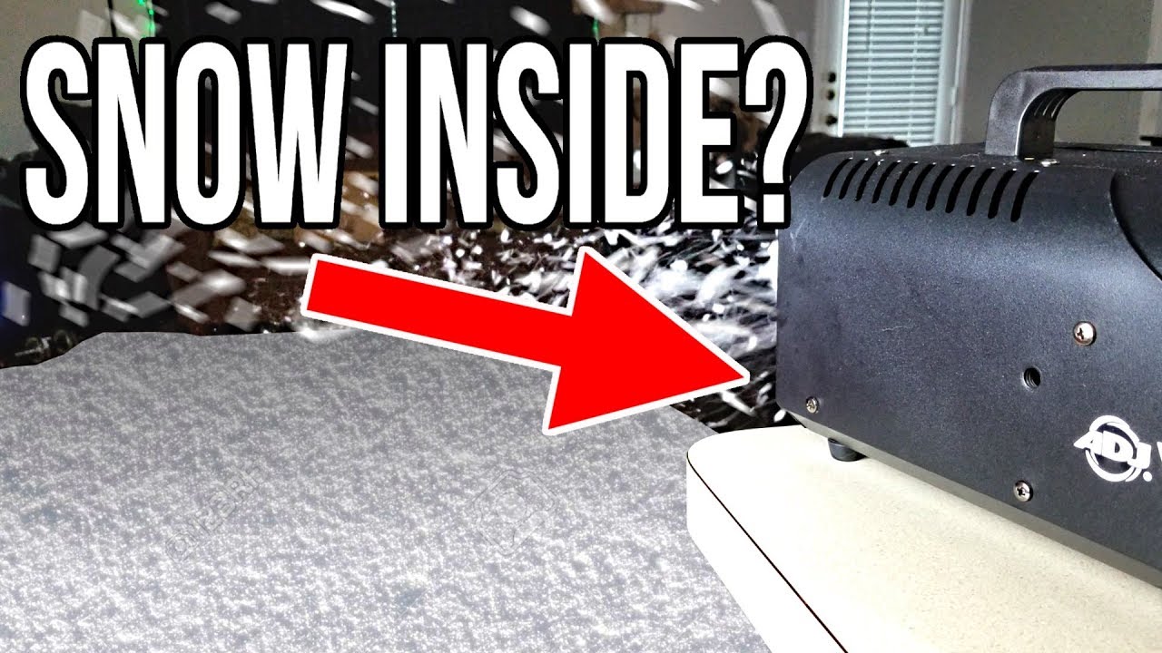 WE MADE IT SNOW IN OUR HOUSE