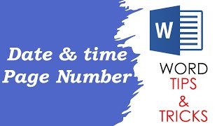 Word Tips & Tricks | Shortcut for Date & Time in Word | Page Number in Word | awesome word shortcut