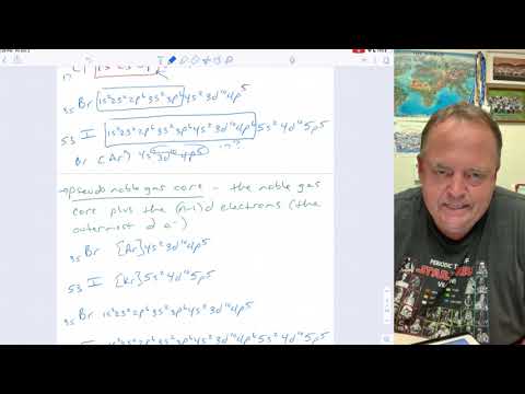 Video Chemistry 1311 Chapter 8-2 Core versus valence... - youtube