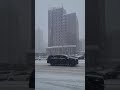 Winter #winter #snow #snowfall #automobile #city #astana #chevrolet #suburban #tahoe #black #white
