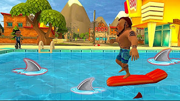 Dark Riddle Updater NEW PRANK on Neighbor - Toothy Pool