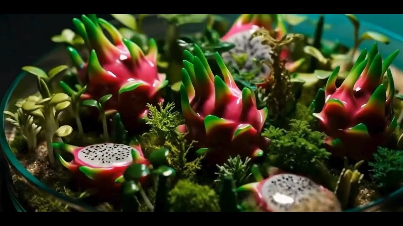 Growing Fruits in Sand🍇🍍🍌🍎 | ASMR | 