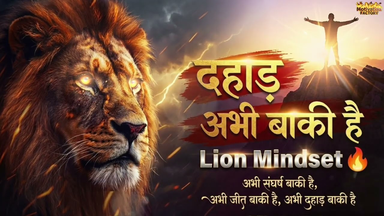 दहाड़ अभी बाकी है 🔥 | Powerful Motivational Song | Rise Again | Inspirational Music 2025