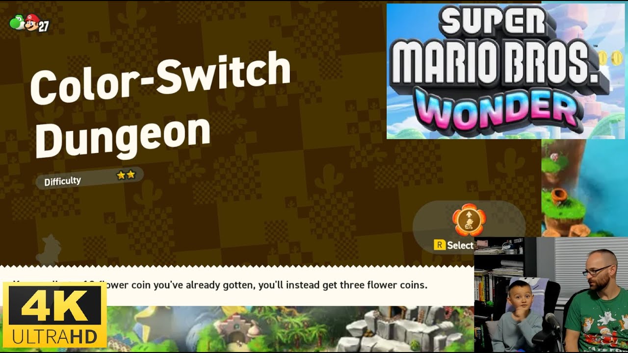 Super Mario Wonder: Color-Switch Dungeon Guide + Co-Op Chaos! 
