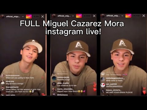FULL MIGUEL CAZAREZ MORA LIVE!!🤩 - YouTube
