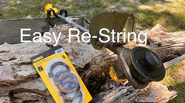 How to reload replace string on Dewalt trimmer 20V or 60V