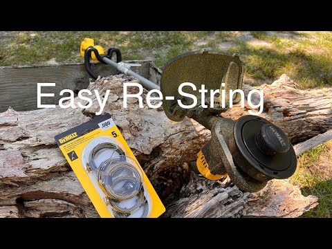 How to reload replace string on Dewalt trimmer 20V or 60V
