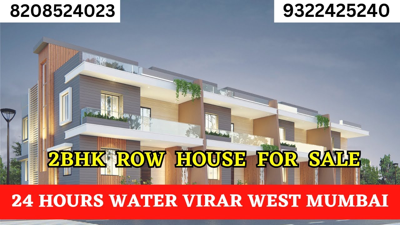 2BHK ROW HOUSE FOR SALE | 24 HOURS WATER | VIRAR EAST | MUMBAI | 
